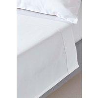 Homescapes Egyptian Cotton Flat Sheet 1000 Thread Count in White | Size: Double Flat