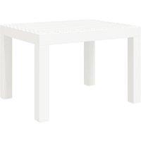 Berkfield Home Garden Table White 59x47x40 cm PP | Size: 59 x 47 x 40 cm