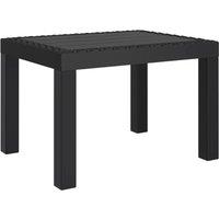 Berkfield Home Garden Table Anthracite 59x47x40 cm PP in Black | Size: 59 x 47 x 40 cm