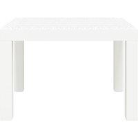 Berkfield Home Garden Table White 59x47x40 cm PP | Size: 59 x 47 x 40 cm