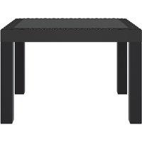 Berkfield Home Garden Table Anthracite 59x47x40 cm PP in Black | Size: 59 x 47 x 40 cm