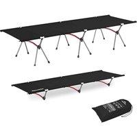 Naturehike XJC04 Ultralight Folding Camping Cot in Black