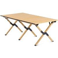 Naturehike Folding Egg Roll Table in Brown | Size: Super King