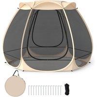 Costway 310 X 270 CM Pop UP Screen House Foldable Outdoor Camping Tent Gazebo