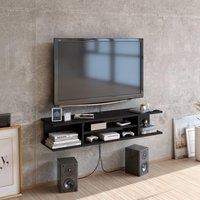 Decorotika Pivot Floating TV Stand TV Unit for TVs up to 50 inch in Black
