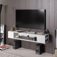 Decorotika Peti Floating TV Stand TV Unit in White