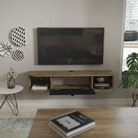 Decorotika Ibarra Floating Wall Mounted TV Cabinet TV Stand TV Unit in Black