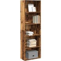 Berkfield Home Bookcase Old Wood 60x30x189 cm Engineered Wood in Brown | Size: 60 x 30 x 189 cm