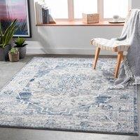 Livabliss Jolie Vintage Traditional Boho Living Dining Rug in Mid Grey | Size: 160 cm x 220 cm