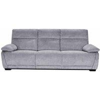 Furnishings For Less UK Piccadilly Electric Recliner Sofa 3 Seater Grey Fabric Couch