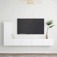 Berkfield Home 3 Piece TV Cabinet Set White Engineered Wood