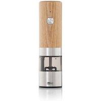 AdHoc Electric Ash Wood Grinder Pepper & Salt Mill - Brown/Silver