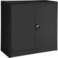 tectake Filing Cabinet in Black | Size: 1 Pack