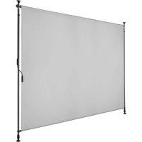 tectake Retractable Awning Taija in Light Grey | Size: 200 cm x 310 cm