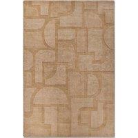 THE RUGS Villeroy & Boch 1906 Wool Rug Alexis - Soft Handwoven Geometric Design in Beige | Size: 190 cm x 280 cm