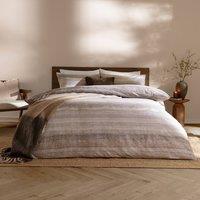 Yard Swift Brushed 100% Cotton Duvet Cover Set in Beige | Size: Double