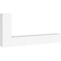 Berkfield Home 3 Piece TV Cabinet Set White Engineered Wood