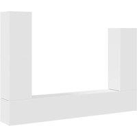 Berkfield Home 4 Piece TV Cabinet Set White Engineered Wood