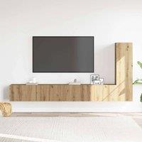 Berkfield Home Classic 3 Piece TV Cabinet Set Wall-mounted Artisan Oak Engineere
