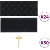 Berkfield Home Insect Door Curtains 2 pcs with Magnet Blocks Black 220x100 cm