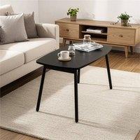 VOGREX Black Mid-Century Modern Folding Coffee Table 80x45x40cm | Size: 80 x 45 x 40 cm