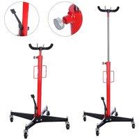 Nordara Heavy Duty Transmission Jack 0.5T Hydraulic Gearbox Lifter Hoist Stand in Red