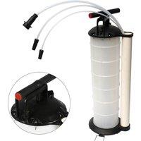 Nordara 7L Vacuum Oil Extractor Pump Pneumatic Petrol Fuel Transfer Manual in White