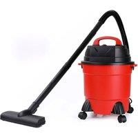 VOGREX 15L Wet Dry Vacuum, Powerful Bagless Cylinder Cleaner in Red