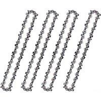 VOGREX 4 Pack 6" Saw Chains, 36DL Electric Woodworking Blades in Silver