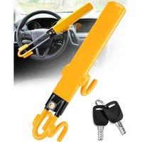 VOGREX High Security Steering Lock, Anti Theft Hook for Car Van in Yellow