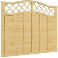 Havendro 6FT x 5FT Wide Wooden Garden Fence Panel Lattice Pressure in Natural