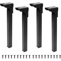 Havendro 4x 32CM Heavy Duty Folding Table Leg Bed Cabinet Sofa Desk Feet in Black | Size: 4x 32 cm