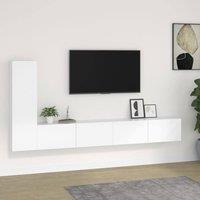 Berkfield Home 3 Piece TV Cabinet Set White Engineered Wood