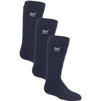 Heat Holders Men's 3 Pairs Childrens Ultimate Warm 2.3 TOG Winter Thermal Socks in Indigo | Size: 9-1.5