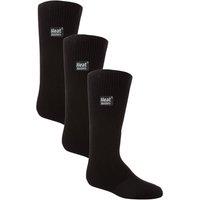 Heat Holders Men's 3 Pairs Childrens Ultimate Warm 2.3 TOG Winter Thermal Socks in Black | Size: 3-5