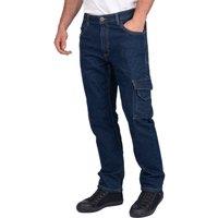 Lee Cooper Workwear Men's Stretch Denim Carpenter Jeans in Light Blue | Size: 34R