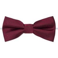 Paisley of London Men's Childrens elasticated bow tie, burgundy self dot