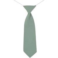 Roco Men's Childrens classic elasticated tie - Sage in Light Green