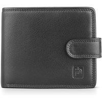 PRIMEHIDE Men's 'Washington' Leather Note Case Wallet in Black