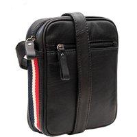 PRIMEHIDE Men's 'Texan' Leather Small Cross Body Style Travel Bag in Black