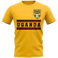 Uganda Men's Mens Core Football Country T-Shirt in Yellow | Size: XL