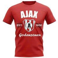 AFC Ajax Men's Mens Established Football T-Shirt in Red | Size: XL