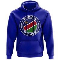 Namibia Men's Mens Football Badge Hoodie Royal in Blue | Size: Large
