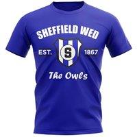 Sheffield Wednesday FC Men's Mens Established Football T-Shirt in Blue | Size: Medium