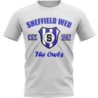 Sheffield Wednesday FC Men's Mens Established Football T-Shirt in White | Size: Large