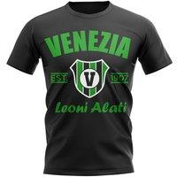 Venezia Men's Personalised Established Football T-Shirt in Black | Size: Medium