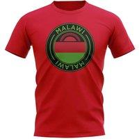 Malawi Men's Mens Football Badge T-Shirt in Red | Size: Large