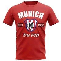 FC Bayern Munich Men's Mens Established Football T-Shirt in Red | Size: Large