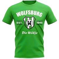 VFL Wolfsburg Men's Mens Established Football T-Shirt in Green | Size: XL