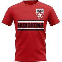 Hong Kong Men's Mens Core Football Country T-Shirt in Red | Size: 2XL